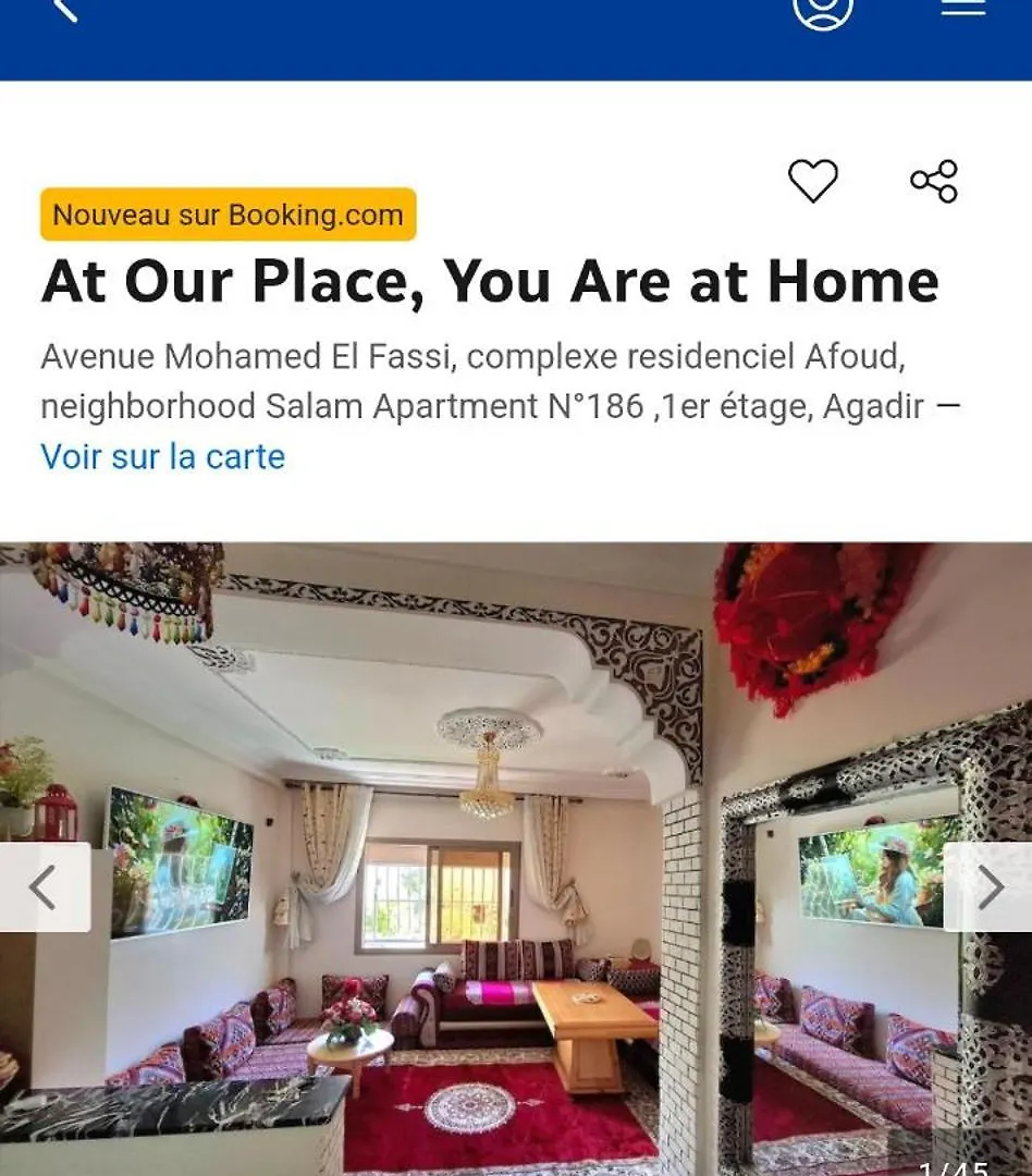 At Our Place, You Are At Home Warmth And Comfo Агадир Апартаменты